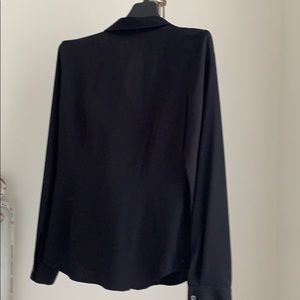 Theory Tops - Theory Silk Black Shirt Theory Tops - Theory Silk Black Shirt
